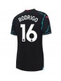 Billige Manchester City Rodri Hernandez #16 Tredjedrakt Dame 2023-24 Kortermet